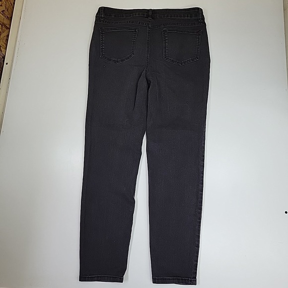 Needle And Cloth Jeans Black Skinny Ankle Women Size 14 Medium Rise Straight Leg - Picture 6 of 8